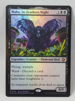 Maha, Its Feathers Night - (Mythic Foil) - Bloomburrow - Magic: The Gathering - Image 1