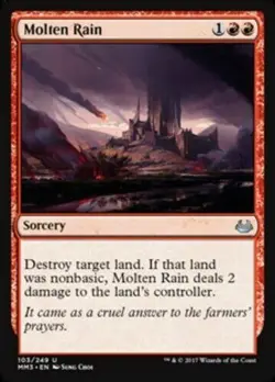 Molten Rain Modern Masters 2017 Near Mint NM MTG Magic the Gathering DNA GAMES - Image 1