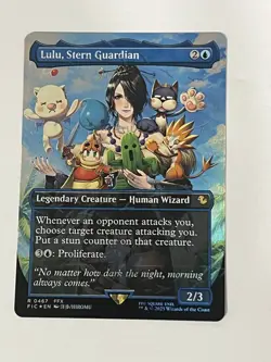 Lulu, Stern Guardian (Borderless) (Chocobo Track Foil) Commander: Final Fantasy - Image 1