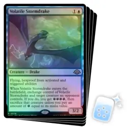 FOIL VOLATILE STORMDRAKE X4 Modern Horizons 3 Magic MTG MINT CARD - Image 1