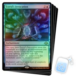 FOIL ESTRID'S INVOCATION X4 Modern Horizons 3 Magic MTG MINT CARD - Image 1