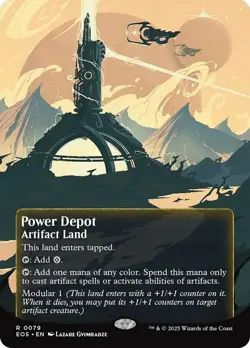 Power Depot (0079) - Borderless - Edge of Eternities #0079 MTG Magic The Gatheri - Image 1