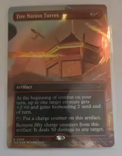 Mtg - Fire Nation Turret (Borderless) - Avatar: The Last Airbender:... - Image 1