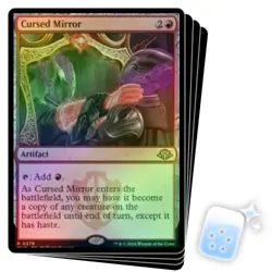 FOIL CURSED MIRROR X4 Modern Horizons 3 Magic MTG MINT CARD - Image 1