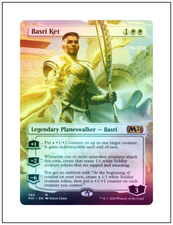 1x Basri Ket, Foil Borderless Art, Magic the Gathering MTG NM - Image 1