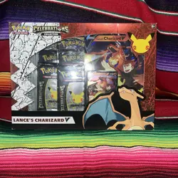 Pokemon TCG Celebrations Collection Lance's Charizard V Box 820650101625 - Image 1