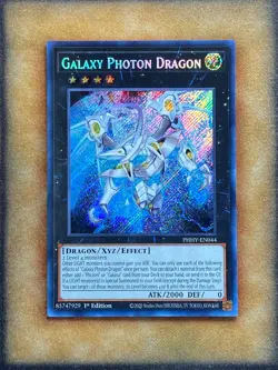 Yugioh Galaxy Photon Dragon PHHY-EN044 Secret Rare 1st Ed NM - Image 1