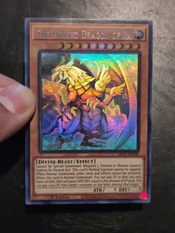 Yu-Gi-Oh! GHOST RARE CARD THE WINGED DRAGON OF RA LED7-EN000 1ST NM/VLP - Image 3