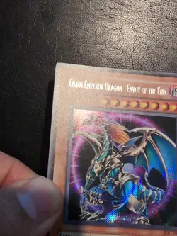 Yu-Gi-Oh! SECRET RARE CARD CHAOS EMPEROR DRAGON - ENVOY OF THE END IOC-000 NM - Image 4