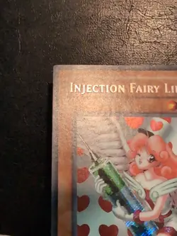 Yu-Gi-Oh! SECRET RARE CARD INJECTION FAIRY LILY LOD-100 1996 VINTAGE PRINT VLP - Image 5