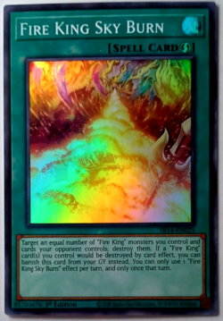 Yu-gi-oh! TCG 💎 Fire King Sky Burn 💎SR14-EN025 - Image 1
