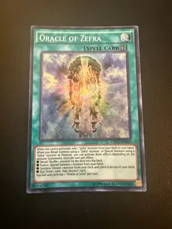 Yu-Gi-Oh Oracle of Zefra CROS-EN060 Secret Rare LP - Image 1