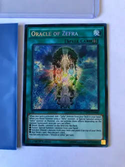YUGIOH Oracle Of Zefra CROS-EN060 Secret Rare 1st EDITION NM HOLO - Image 1
