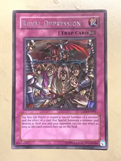 yugioh ROYAL OPPRESSION LOD-EN091 Unlimited Silver Rare Lightly played - Image 1