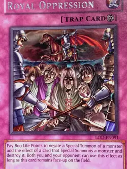 yugioh ROYAL OPPRESSION LOD-EN091 Unlimited Silver Rare Lightly played - Image 2