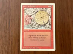 REVISED (Good/MP) Wheel of Fortune - Red RARE MTG Edition Ed Magic Card CLASSIC! - Image 1