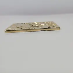 1999 gold-plated metal Charizard Pokemon card - Image 3