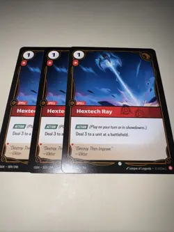 Riftbound TCG Hextech Ray OGN 009/298 English NM X3 Playset Card Game CCG - Image 4