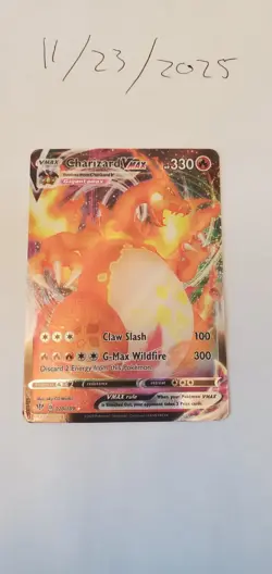 Pokemon TCG Charizard VMAX Darkness Ablaze Rare Holo Card 20/189 - Image 1