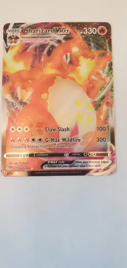 Pokemon TCG Charizard VMAX Darkness Ablaze Rare Holo Card 20/189 - Image 2