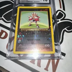 CGC 10 Hitmonchan 2003 Best of Game Promo 2 Reverse Holo Pokemon Card - Image 2