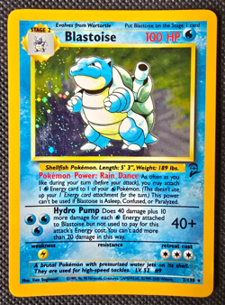 Pokemon WOTC Card - Blastoise - Base Set 2 - Holo Rare - 2/130 - NM-LP - Image 1
