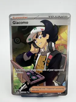 Pokemon TCG Giacomo Paldea Evolved Holo Ultra Rare Card 252/193 - Image 1