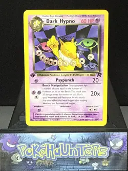Pokemon Card Dark Hypno 26/82 Non Holo Team Rocket 1st Edition Light Play 2 - Image 1