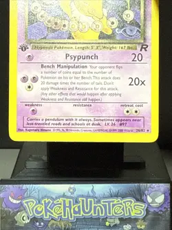 Pokemon Card Dark Hypno 26/82 Non Holo Team Rocket 1st Edition Light Play 2 - Image 3