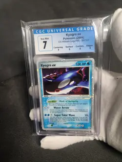 2004 Pokemon Ex Hidden Legends Kyogre 94 Holo Graded Pokemon Card CGC 7 like PSA - Image 2