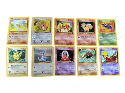 Pokemon Vintage Wizard 1999 2000 X 10 Card Bundle Inc Pikachu - Image 1