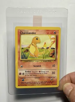 Charmander 46/102 (MP) Common Base Set Unlimited 1996 WOTC Pokemon Card - Image 5