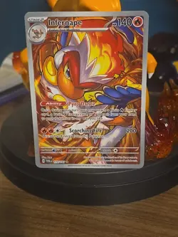 Pokemon TCG Infernape Card Twilight Masquerade Illustration, Rare, 173/167 - Image 1