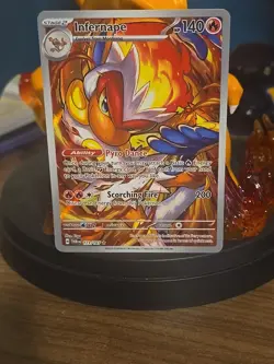 Pokemon TCG Infernape Card Twilight Masquerade Illustration, Rare, 173/167 - Image 2