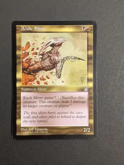 MTG Card - 1x Acidic Sliver - Stronghold - NM/LP Vintage - Magic The Gathering - Image 3