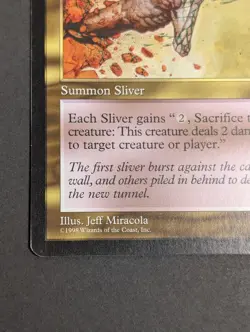 MTG Card - 1x Acidic Sliver - Stronghold - NM/LP Vintage - Magic The Gathering - Image 4