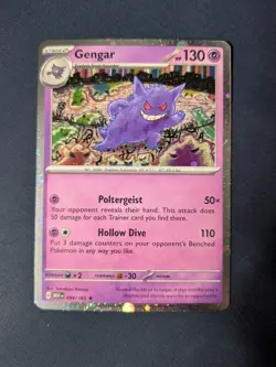 Pokemon TCG - Gengar 094/165 151 Cosmo Holo Promo Card - NEAR MINT - Image 1