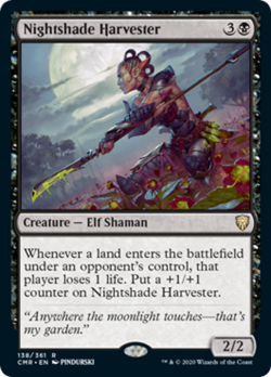 Nightshade Harvester FOIL Commander Legends NM Black Rare MAGIC CARD ABUGames - Image 1