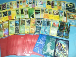 Large Collection Of 49 Nintendo Pokemon Trading Cards & 35 Sleeves. - Image 2