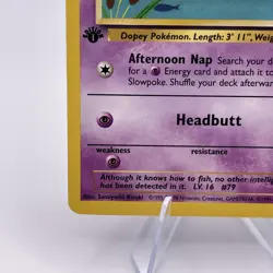 1st Edition Slowpoke 67/82 - Team Rocket - Pokemon Card - Image 3