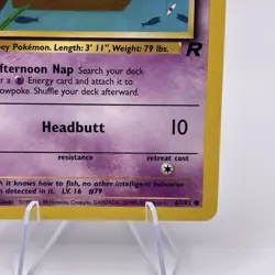 1st Edition Slowpoke 67/82 - Team Rocket - Pokemon Card - Image 4