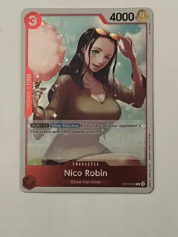 FOIL Nico Robin ST21-010 C - ONE PIECE Card Game In Sleeves - Image 1