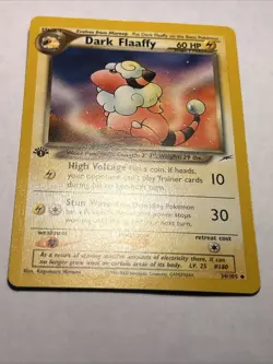 Dark Flaaffy 34/105 - 1ST EDITION - Neo Destiny - VINTAGE Pokemon TCG CARD - NM - Image 4