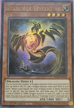 STARLIEGE SEYFERT - 1ST EDITION ULTRA RARE MP20-EN158 YUGIOH TCG Card - Image 1