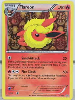 Pokemon Card TCG Flareon BW88 Black and White Promo 2013 Holo Black Star Vintage - Image 5