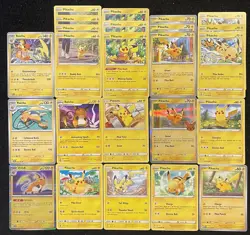 Pokemon Tcg Pikachu Card Lot (24) + Raichu - SM, SWSH, SV - Many Sets - Image 1