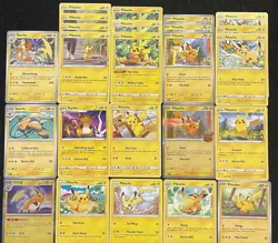 Pokemon Tcg Pikachu Card Lot (24) + Raichu - SM, SWSH, SV - Many Sets - Image 3