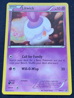 Pokemon Card BW27 Black Star Promo Black & White Holo Rare LP - Image 1