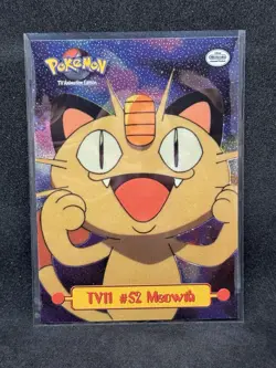 Topps 1999 TV Animation Ed #52 MEOWTH TV11 Pokemon Character Card LP - Image 1