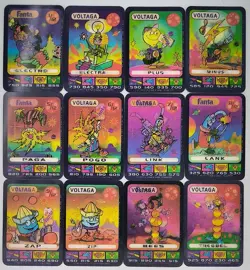 SPACIX lenticular card complete set VOLTAGA 12/12 Fanta Coke Trema 1996 - Image 1